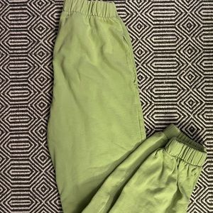 Light green brandy Melville sweatpants. Excellent condition. One size.